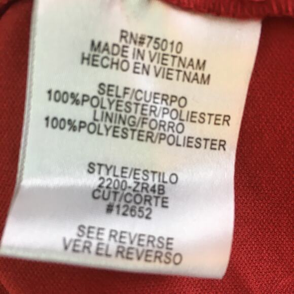 City Triangles Halter Dress Rust Teagreen XS - Picture 12 of 14